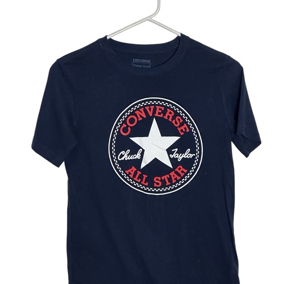 Converse Blue Short Sleeve Tee with Iconic Logo - Picture 1 of 6